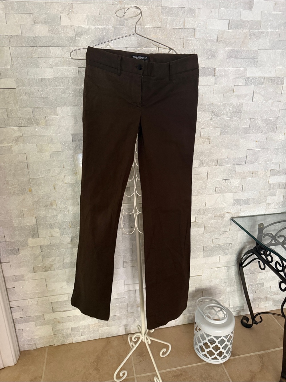 Dolce &Gabbana Dark Brown Dress Pants 38